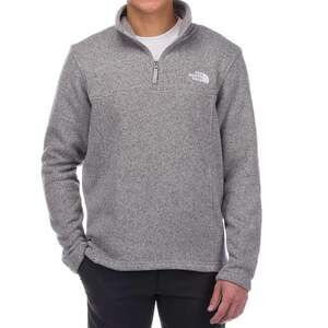 The North Face Men's Gray Quarter Zip Fleece Long Sleeve Pullover Size Small